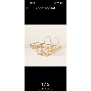 Hearth & Hand Magnolia Over-the-Side Wired Bathtub Caddy Brass - Target 2023